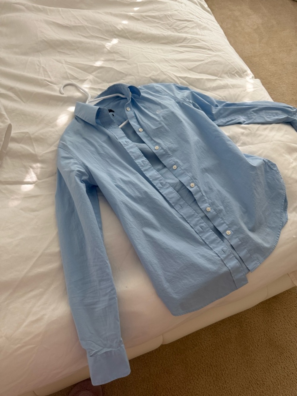 Polo Ralph Lauren Light Blue women Button-Down Shirt Xs